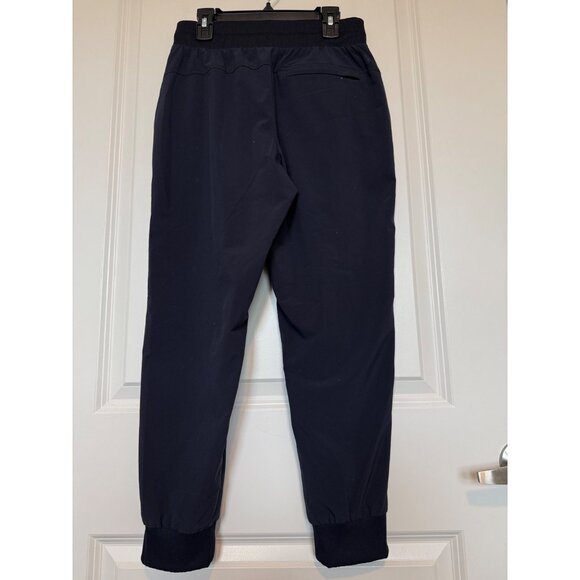 T By Talbots Womens Navy Joggers Pants Size S / P Stretch Comfort Pockets Cuffed - Picture 2 of 9